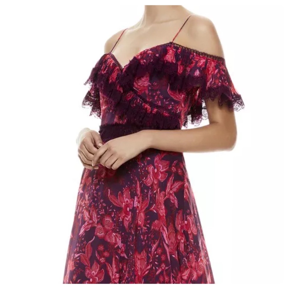ALICE + OLIVIA Harper Cold Shoulder Maxi Dress - Picture 11 of 15